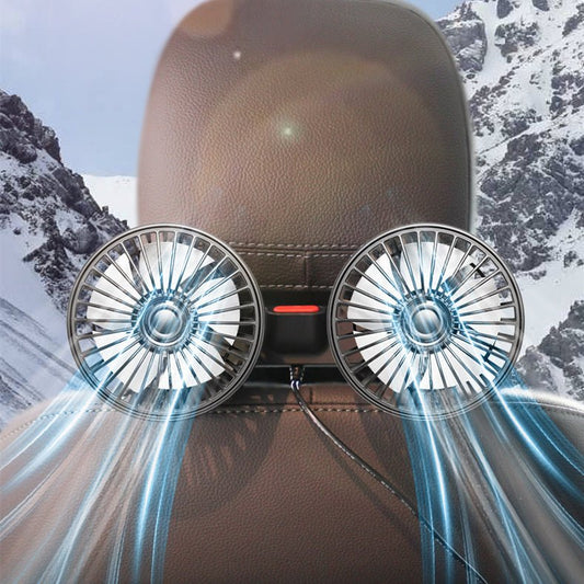 مروحة كهربائية خلفية للسيارة تعمل بجهد 12 فولت/24 فولت، متعددة الوظائف، قابلة لضبط قوة دفع الهواء.