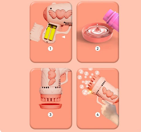 مسدس فقاعات للأطفال بـ 32 فتحة