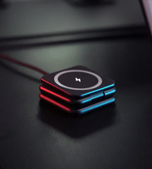 حامل شحن قابل للطي 3 في 1 MagSafe - أسود 