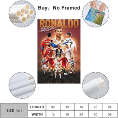 ملصق كريستيانو رونالدو 2 - لوحة جدارية مطبوعة على قماش 