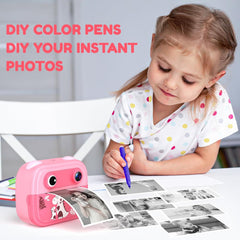 كاميرا للأطفال، كاميرا فورية مطبوعة بدقة 1080 بكسل وشاشة 2.0 بوصة | كاميرا للأطفال، طباعة فورية بدقة 1080 بكسل وشاشة 2.0 بوصة 