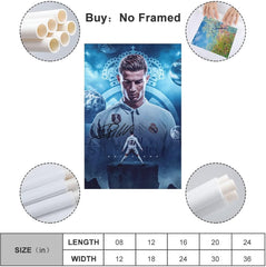ملصق كريستيانو رونالدو 3 - لوحة جدارية مطبوعة على قماش 
