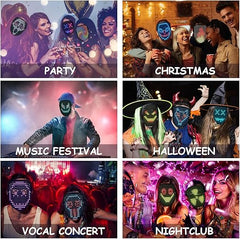 قناع ديبوينتر لايف LED مزود بخاصية التعرف على الإيماءات 