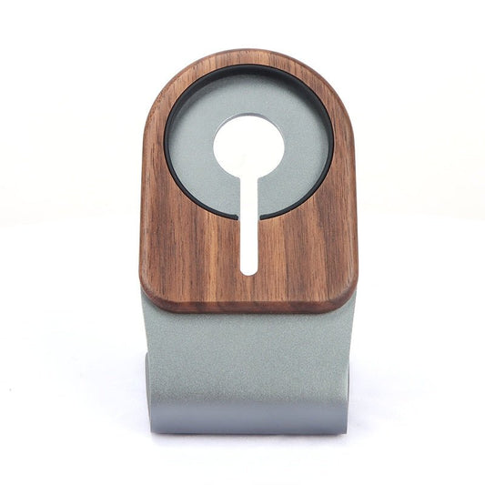 قاعدة هاتف محمولة من الخشب وسبائك الألومنيوم