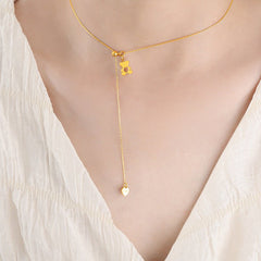 قلادة لطيفة بتصميم دب كرتوني للبنات