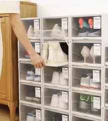 رف أحذية بغطاء (عبوة من 3 قطع)